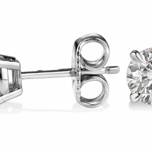 LAB-GROWN 14K White Gold · 0.50ctw Round Brilliant Cut 4-Prong Diamond Stud Earrings (EGL Certified) - Image 5