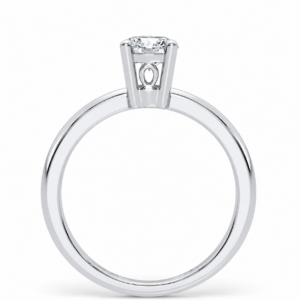14K White Gold 0.50 CTW Round Lab-Grown Diamond Solitaire Ring - Image 4