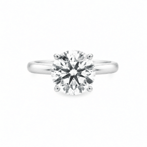14K White Gold 3.00 CTW Round Brilliant Lab-Grown Diamond Solitaire Ring - Image 3