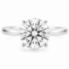 14K White Gold 3.00 CTW Round Brilliant Lab-Grown Diamond Solitaire Ring