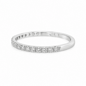 The Celeste 0.50 CTW Lab-Grown Diamond 3/4 Eternity Band in 14K White Gold - Image 4