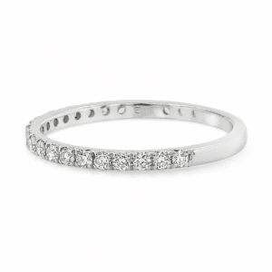 The Celeste 0.50 CTW Lab-Grown Diamond 3/4 Eternity Band in 14K White Gold - Image 5