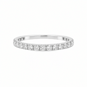 The Celeste 0.75 CTW Lab-Grown Diamond 3/4 Eternity Band in 14K White Gold - Image 3