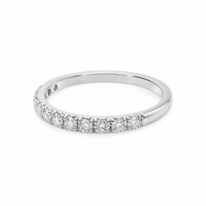 The Celeste 0.75 CTW Lab-Grown Diamond 3/4 Eternity Band in 14K White Gold - Image 4