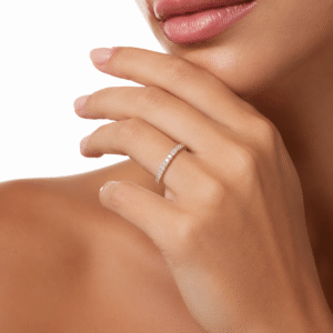 The Aurelia 0.50 CTW Round Brilliant Lab-Grown Diamond Essentials Band in 14K Yellow Gold - Image 2