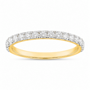 The Aurelia 0.50 CTW Round Brilliant Lab-Grown Diamond Essentials Band in 14K Yellow Gold - Image 3