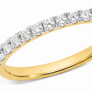 The Aurelia 0.50 CTW Round Brilliant Lab-Grown Diamond Essentials Band in 14K Yellow Gold